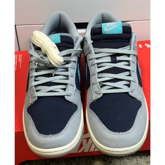Nike Dunk Low Retro PRM Gray Navy Teal Size Men 11 Brand New FB8895-001 - Picture 3 of 8